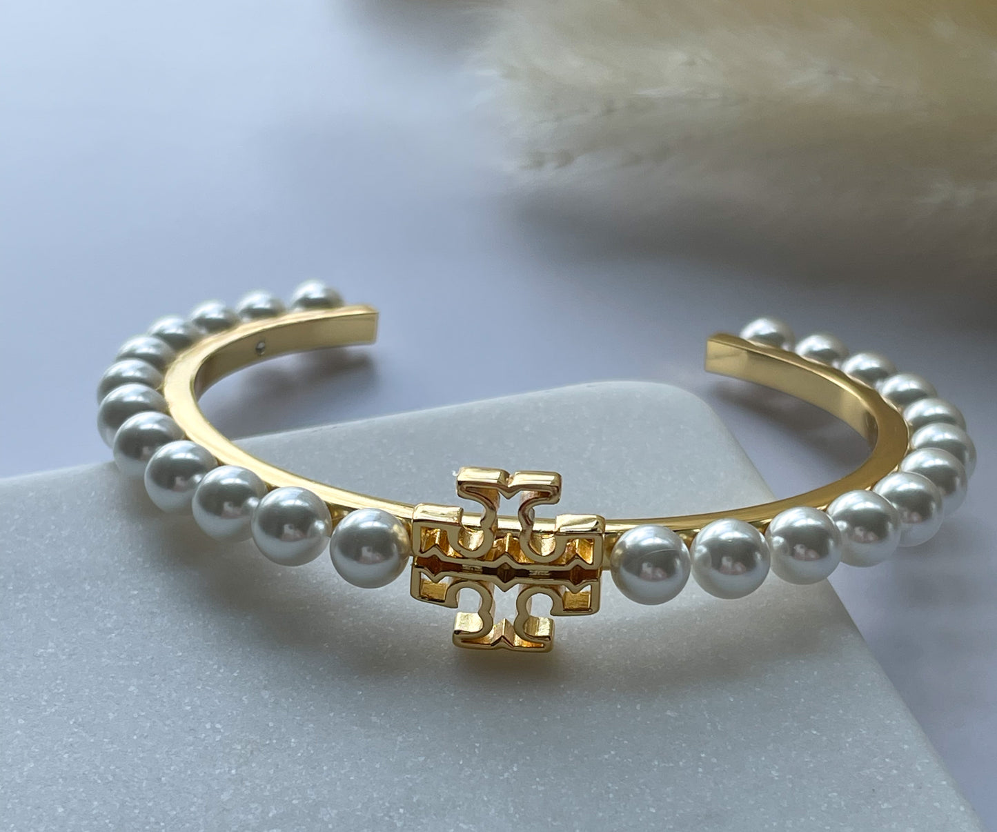 TB Pearl Gold Bracelet